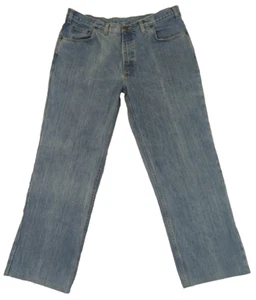 Bills Khakis Mens Jeans Sz 34x28 Straight Blue Made in USA 100% Cotton 5S32/SWD - Picture 1 of 10