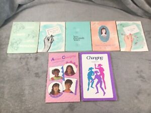 Vintage 1951-1994 Female Puberty & Menstruation Booklets By Modess/Kotex/Always