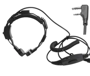 LARYNGOPHONE MILITAIRE PROFESSIONNEL POUR KENWOOD WOUXUN PUXING LINTON BAOFENG - Photo 1/1