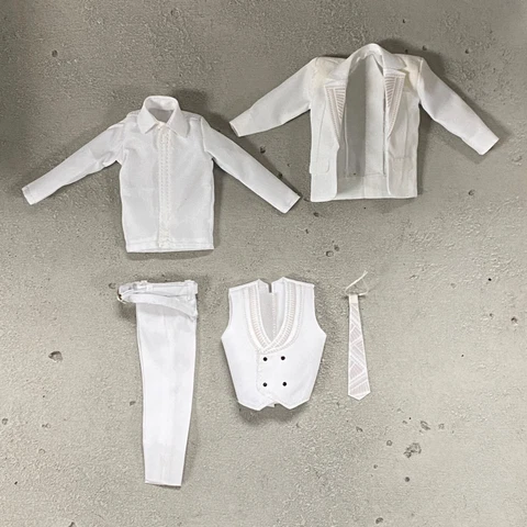 PB-MN2-SET: 1/12 White Moon Knight (Mr. Knight) Suit for 6" Nota Mezco slim body Cover