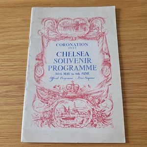 Chelsea Krönung Souvenir Offizielles Programm 1953 - Bild 1 von 6
