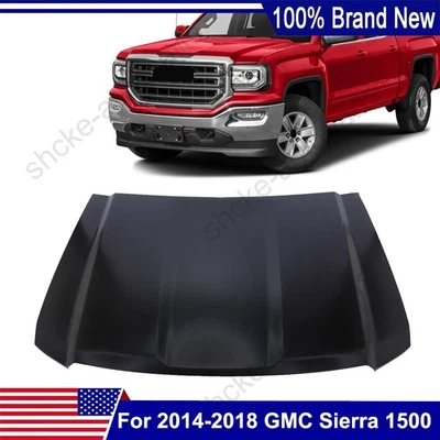 Hood Panel Fits For 2014 2015 2016 2017 2018 GMC Sierra 1500 Foto 1 de 4