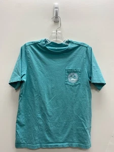 Vineyard Vines SIZE 8/10 Blue White Boats Boy's Shirt - Picture 1 of 2