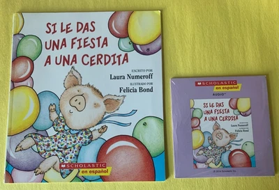 Si Le Das Una Fiesta A Una Cerdita If You Give A Pig A Party Spanish Edition +CD - Image 1 of 3