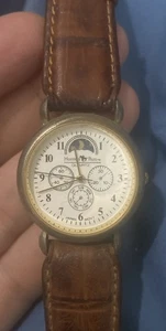 Watch Imitation Chronograph Not Working For Parts Or Repair Only Check It Out - Picture 1 of 8