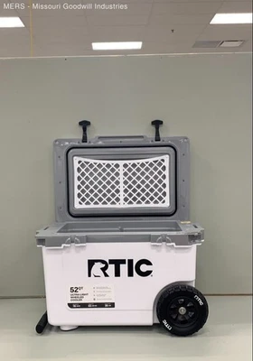Enfriador de hielo RTIC 52 QT ultraligero con ruedas lados duros solo recogida Foto 1 de 4