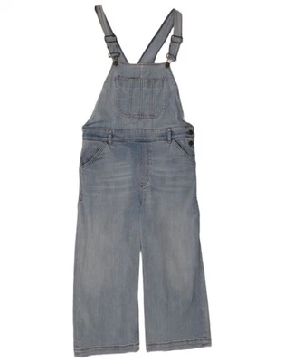 FAT FACE Womens Clayton Dungarees Straight Jeans UK 14 Large W32 L22 Blue DG30 - Image 1 of 3