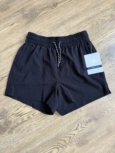 Athleta Girls Size Large 12 Black Athletic Shorts NWT - Picture 1 of 3