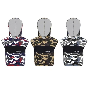 Kids Boys Hoodie Hiking Shirts Fashionable Top Contrast Color Exercise Hooded - Picture 1 of 32