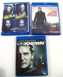 Liam Neeson Blu Ray DVD Combo Lot, Unknown, Run All Night, Tombstones - Picture 1 of 2