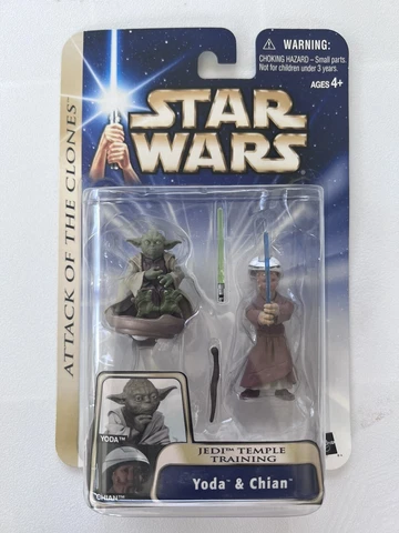 HASBRO Star Wars Attack Of The Clones Jedi Temple Training Yoda & Chian Cover