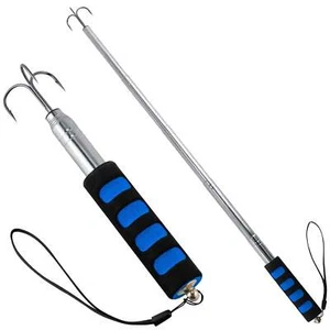 Telescopic Fishing Gaff Stainless Steel Triple Hook small strong Boat - Bild 1 von 9