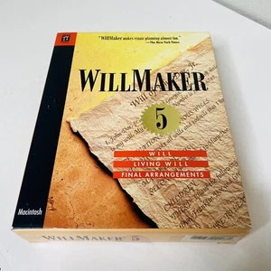 Nolo WillMaker 5 Vtg Software New Sealed NOS Macintosh - Picture 1 of 6