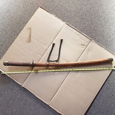 Decorative Samurai Sword 24.5" Wood Sheath Leather Handle