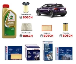 Kit Filtri Tagliando Bosch + Olio per Audi Q2 30 TDI 85 kW / 115 CV motore DGTE - Imagen 1 de 11