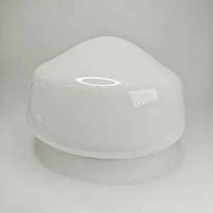 Vintage Schoolhouse Milk Glass Light Globe 10.5 x 14" 6" Fitter Pendant Acorn - Picture 1 of 3