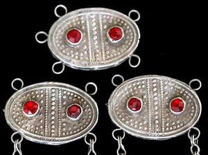 3 Rare Vintage Silver Beads for Handmade Jewelry & Necklaces - Swat Pakistan 28g - Picture 1 of 6