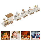 Train Toy Christmas Gift Wooden Creative Desktop Decoration Cutains Track