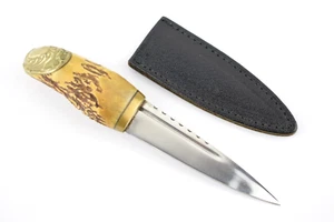 PAT MITCHELL Messer Sgian-dubh Skindhu Hand Made Sheffield England 9cm Tracht - Bild 1 von 7