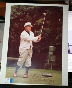 Original Autographed Photo of Gene Sarazen  Golf Great  COA Personalized