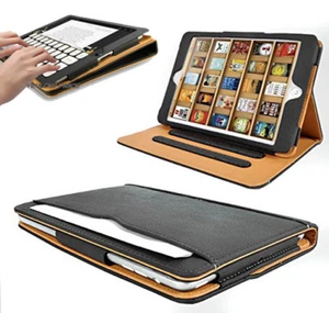 Tan Leather Luxury Wallet Magnetic Sleep Wake Case Cover for iPad 2/3/4/Pro 11'' - Picture 1 of 13