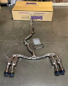 INVIDIA GEMINI R400 Quad Titanium Burnt Tip Catback Exhaust for Subaru WRX 22-25 - Picture 1 of 5