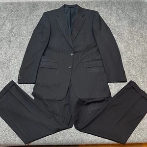 Burberry London Anzug Herren 42 Lang Marine Wolle Plissee Hose Made In USA - Bild 1 von 24