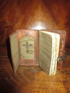 ancien livre de messe relié cuir 1901 début XX ème - Picture 1 of 9
