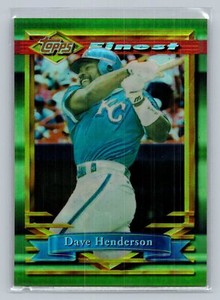 1994 Topps Finest Refractor Dave Henderson #260 Kansas City Royals