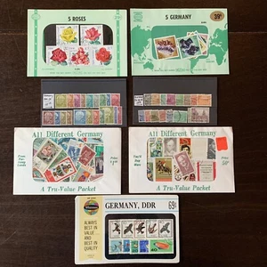 HUGE LOT OF GERMANY STAMPS, SHORT SETS, COLLECTABLE ENVELOPES, FLOWERS, DDR - Picture 1 of 8