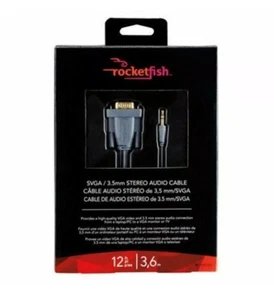 Rocketfish RF PCC131 12 SVGA 3 5mm cavo audio stereo nuovo - Foto 1 di 2
