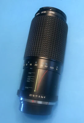 RMC Tokina TL 80-200mm 1.4.5 ø 52 Zoom Lens;Hoya 55mm UV(0) Filter Includes Caps - Image 1 of 4