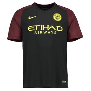 Manchester City FC Nike Jersey Official Black Away Kit Soccer Football Stadium
