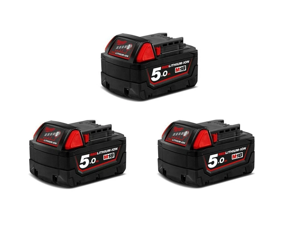 Milwaukee M18 5.0Ah Red Lithium-Ion Battery - M18B5
