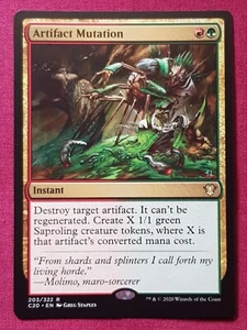 Magic The Gathering COMMANDER 2020 C20 ARTIFACT MUTATION green/red card MTG - Imagen 1 de 2