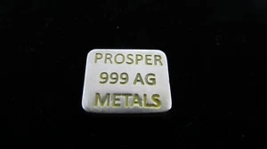 PROSPER METALS 1 TROY OUNCE .999 SILVER BAR - Picture 1 of 4