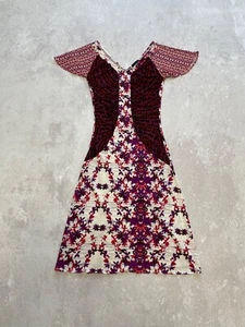Abito Roberto Cavalli Just taglia 42 IT (US 6) multicolore stampa floreale misto midi - Foto 1 di 23