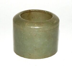 Antique Chinese Dark Grey Green Nephrite Jade Archers Ring Sz.12 (LeS)R19