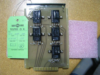 ROCKWELL COLLINS RELAY ASSEMBLY # 5285-0347-004 NSN: 5945-00-981-1465 - Image 1 of 2
