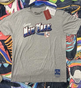 Saludos de los Yankees de Nueva York MLB Mitchell & Ness Talla Camiseta XL Gris Nueva Con Etiquetas - Imagen 1 de 6