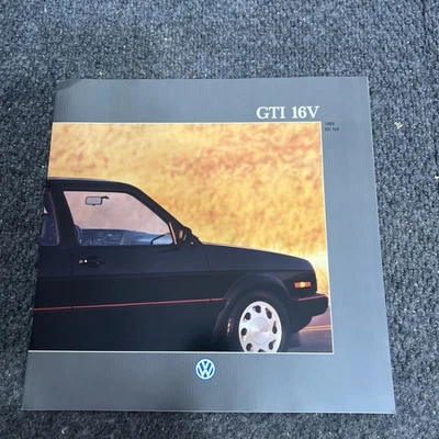 Volkswagen GTI 1988 16 V catálogo de ventas folleto Foto 1 de 4