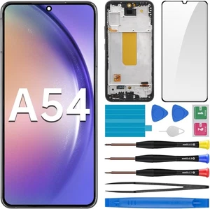 For Samsung Galaxy A54 Screen Replacement with Frame LCD Display Touch - Picture 1 of 6