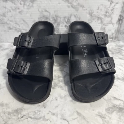 Birkenstock Kid's Arizona EVA Black Slip On Sandals Size EU 32 US 1 UK 13.5 GUC - Image 1 of 4