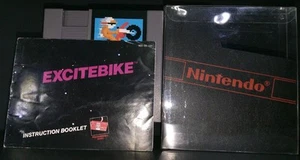 Exitebike (Nes) 5 Screw w Manual, OEM Nintendo Dust Cover & Cart Protector. FS!! - Picture 1 of 11