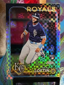 2024 Topps Chrome X-Fractors #183 Nick Loftin Rookie Kansas City Royals RC - Picture 1 of 2