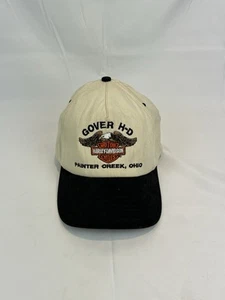 Vintage Harley Davidson Motorcycle Snapback Hat Cap USA Grover Painter Creek, OH - Picture 1 of 5