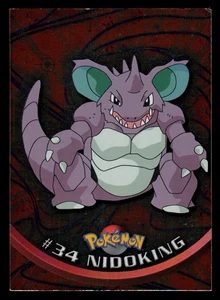 MP - Pokemon Topps Nidoking #34 TV Animation Edition Smooth Foil - Picture 1 of 2