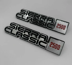 Sierra Classic 2500 2p Fender Nameplate 1984 1985 1986 1987 1988 1989 Emblem - Picture 1 of 3