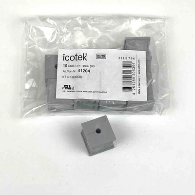 Icotek KT4 Dichteinsatz Kabeldurchführung geschlitzt Ømax.4-5mm, grau (VE 10Stk.