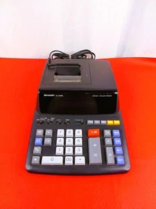 Sharp EL-2196BL 12-Digit 2-Color Printing Calculator Desktop AC Powered Tested - Picture 1 of 6